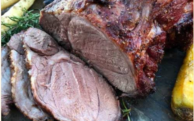 Grilled Lamb Leg